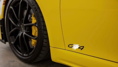 CARBON FIBER Custom “GT4” Side Door Decal For Porsche Cayman 2015-2024 GT4