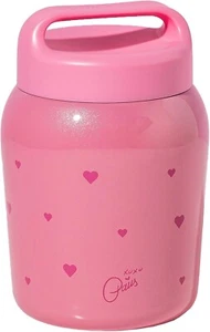 Paris Hilton Stainless Steel Food Jar Double Wall Vacuum Sealed 24 oz Pink Heart - Picture 1 of 8