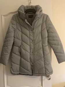 next grey padded jacket