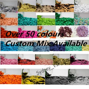 50+ COLOURS CONFETTI BALLOONS 1CM TISSUE METALLIC ROSE GOLD BIRTHDAY WEDDING - Picture 1 of 63