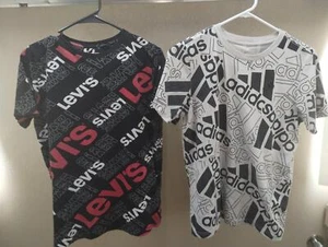 Adidas & Levi's Boys Shirts Bundle Lot of 2 Size L/XL 14/15/16 FREE SHIPPING - Picture 1 of 6