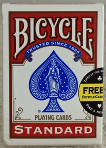 Bicycle Standard Size Playing Cards Red New in Box Factory Sealed 2013 - Picture 1 of 4