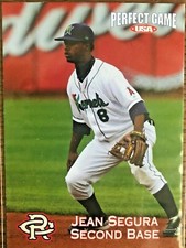 Jean Segura 2010 Cedar Rapids Kernels Perfect Game MINOR LEAGUE ROOKIE card