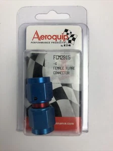 Eaton Aeroquip FCM2915 Flare Swivel Adapter Fitting Female Aluminum 06 AN-06 AN - Picture 1 of 3
