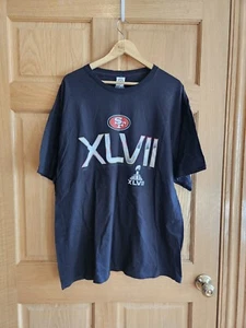 San Francisco Mens 2XL Graphic T Shirt SF 49ers Superbowl XVLII Black - Picture 1 of 3