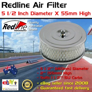 Nuevo limpiador de filtro de aire Redline 5 1/2"" diapositiva 1 1/2"" carburador SU - Imagen 1 de 1