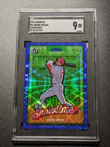 2019 Panini Donruss Shohei Ohtani /249 Blue Nicknames SGC 9 Mint SP Showtime - Picture 1 of 7