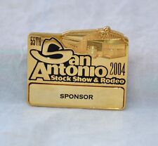 Vintage 2004 55th San Antonio Stock Show & Rodeo “Sponsor” Badge Pin