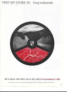 Orig. 1959 Porsche print ad: "All it shares with other cars is the road/PORSCHE" - Picture 1 of 1
