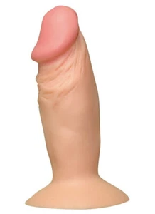 You2Toys Anal Dildo Plug realistisch biegsam auf Saugfuß 11,5cm Black White - Bild 1 von 3