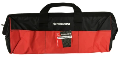 Tool Bag 24'' Wide Opening Metal Frame Nylon Toolbag Storage Box Heavy Duty TZ - Image 1 of 3