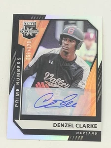 2021 Panini Elite Extra Edition #127 Denzel Clarke Prime Numbers A /220 - Picture 1 of 2