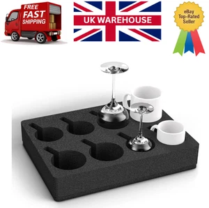Foam Cup Holder for 8 Cups, Ideal for Motorhomes, Boats, Caravans, Camping Use - Picture 1 of 6