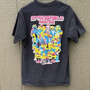Thumbs X Patti Lapel Simpson Springfield Mania Medium Mania Shirt WF Wrestling - Picture 1 of 8
