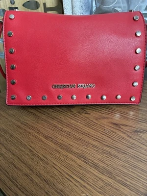 Christian Siriano Crossbody Bag Studded Flap Purse Designer Handbag - Image 1 of 4