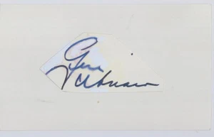 Tarjeta de índice autógrafa de hockey corte papel de colección Gene Ubriaco NHL - Imagen 1 de 1