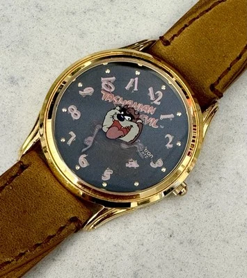 EXCELENTE ESTADO Para Hombres De Colección 1994 Warner Bros. Diablo de Tasmania Armitron Funciona Bien Foto 1 de 4