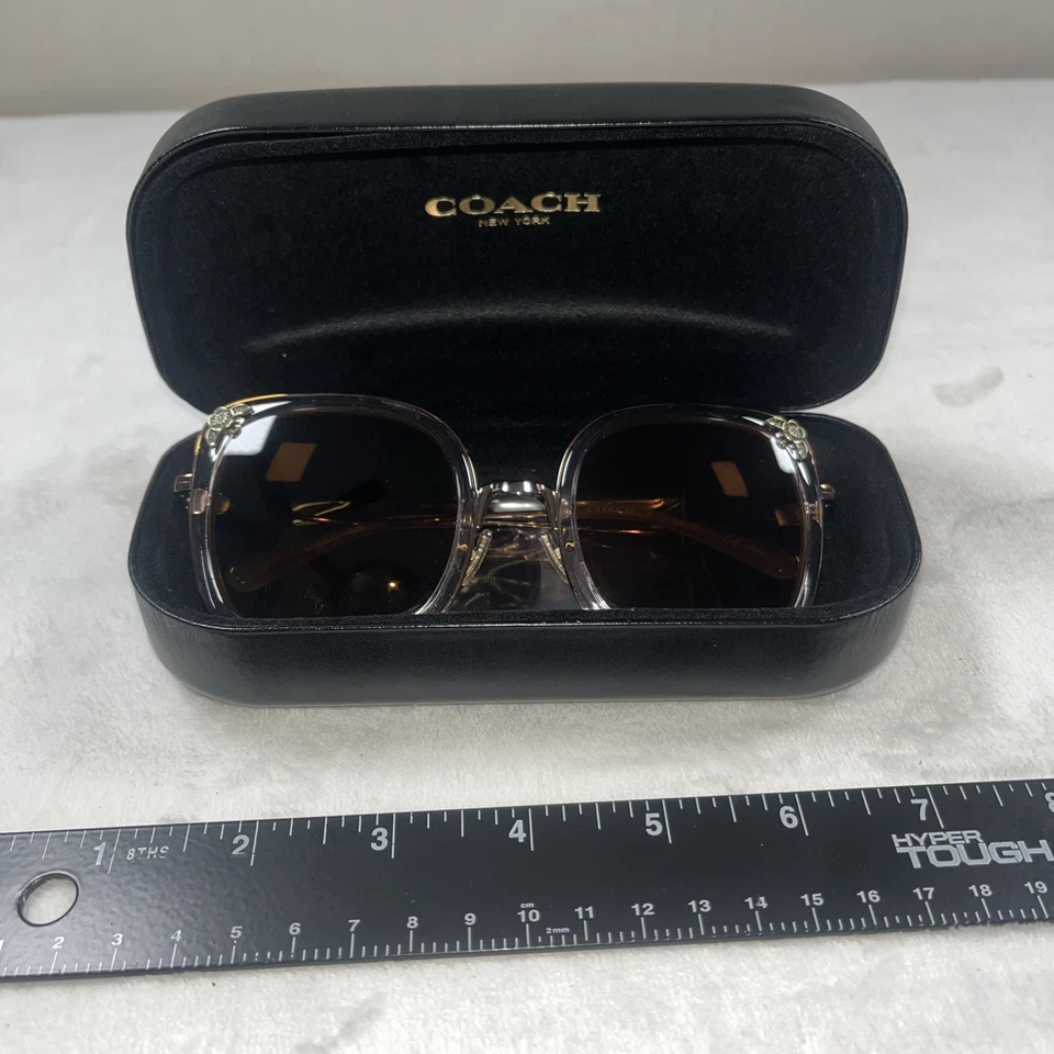 Coach Rose Gold L1081 HC7101B 933113 53-23-140 Oversized Sunglasses - Image 1 of 4