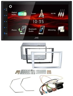 JVC USB Bluetooth MP3 DAB 2DIN Autoradio für Opel Astra H Zafira B Corsa D matt- - Bild 1 von 4