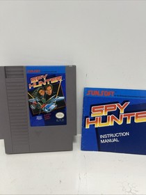 Spy hunter nes cartridge and manual 1985
