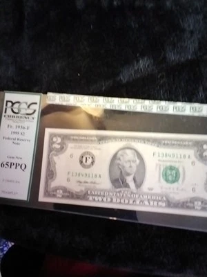 1995 $2 FRN - FR-1936-F* - PCGS Currency 65 PPQ - Suberb Gem  - Image 1 of 2