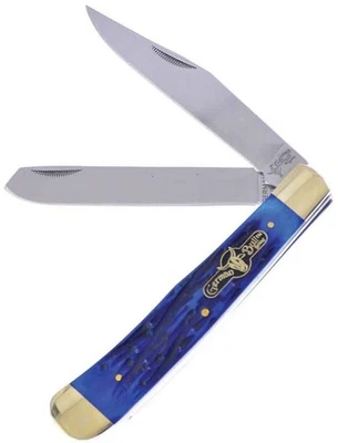 German Bull Int Trapper Pocket Knife Stainless Steel Blades Pick Bone Handle - Image 1 of 4