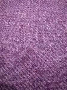 VINTAGE PURPLE WORSTED WOOL FABRIC 60" W x  78"L  Total =2.16  YARDS  - Picture 1 of 3