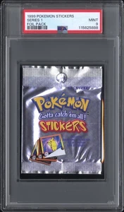 PSA 9 COMO NUEVO - 1999 Artbox Pokemon PEGATINAS Booster Pack Calificado - Imagen 1 de 2