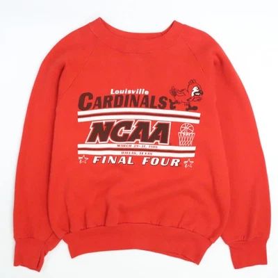 Винтажный свитшот Louisville Cardinals Basketball Final Four 1986 средний размер NCAA - Изображение 1 из 4