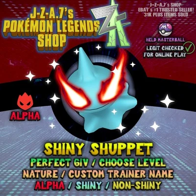 ✨ SHUPPET 6IV ✨ Pokemon Legends ZA ✅ ALPHA / PERFECT IV ✅ - Image 1 of 2