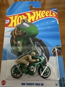 NEW 2025 Hot Wheels 1966 TRIUMPH TIGER 100 MOTO SERIES Motorbike TREASURE HUNT - Picture 1 of 6