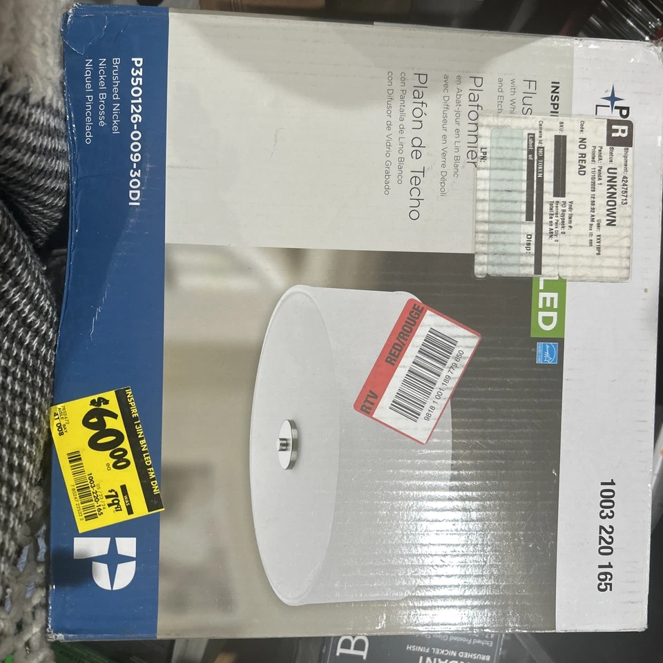 Colección Progress Lighting Inspire 13 pulgadas Luz de techo LED de níquel cepillado Foto 1 de 1