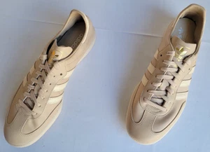 Mens Size 10 MagicBeige/Sand Adidas Originals Samba Decon Leather Shoes IH5382 - Picture 1 of 8