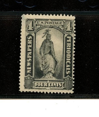 U.S. #PR11 (U744) Newspaper & Periodical 4¢ black, M, NG, FVF, CV$120.00 - Image 1 of 2