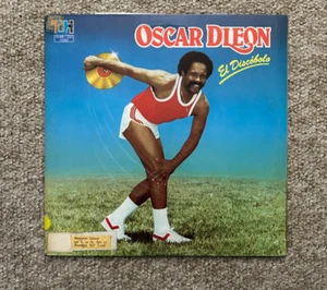 Oscar D'Leon El Discóbolo LP Top Hits TH AMF 2207 US 1982 Latin Salsa Guaguancó - Picture 1 of 4