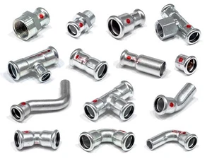 C-Stahl Pressfitting SANHA-Therm (Serie 24000) 15,18,22,28,35  V, SA, M- Kontur - Bild 1 von 15