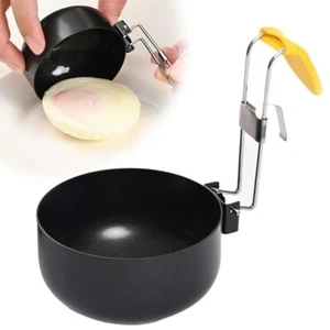 1/2Pcs for Perfect Boiled Eggs Stainless Steel Egg Cooker Egg Ring Mold - Picture 1 of 11