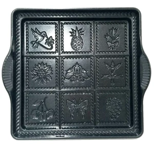 Nordic Ware Shortbread Cookie Pan Cast Aluminum 9" Square Bakeware Bird USA Made - Picture 1 of 8