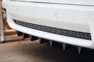 Per BMW X6 E71 Performance Diffusore inferiore gonna paraurti posteriore con - Picture 1 of 5