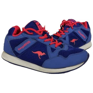 KangaROOS Women Lace up Running Shoes Zip Pocket Sz 7.5 Lotus 28 Blue Pink - Picture 1 of 19