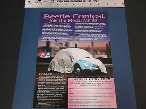 VINTAGE 1994 1:24 SCALE TAMIYA BEETLE 1300 MODEL CONTEST BROCHURE *G-COND* - Picture 1 of 2