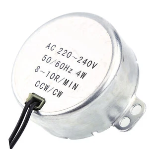 Robusto motore sincrono di piccole dimensioni TYC-50 AC 220V 8-10RPM CW/CCW 3gf.cm 4W FST - Foto 1 di 24