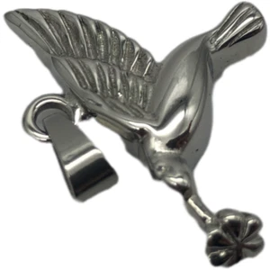 URN Necklace Memorial Keepsake Pendant Hummingbird Cremation Jewelry Love Bird - Picture 1 of 4