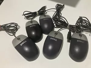 Lot of 5 Dell 0KD944 MO56UOA 2-Button USB Optical Mouse Scroll Wheel BlackSilver - Picture 1 of 3