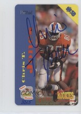 1995 Signature Rookies Auto-Phonex $2 Phone Cards /3750 Chris Jones T #37 Auto