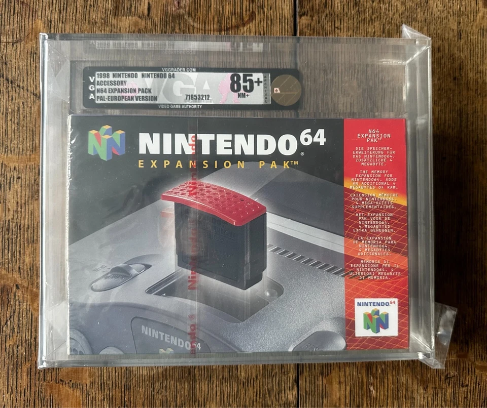 VGA Graded 85+ SEALED NINTENDO N64 Expansion Pak - COLLECTORS  ULTRA RARE - Image 1 of 1