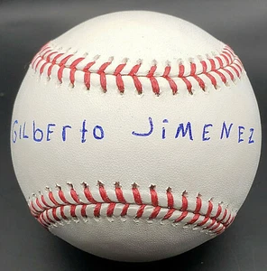 Von Gilberto Jimenez signierter vollständiger Name OML Baseball mit BAS Beckett Echtheitszertifikat Red Sox - Bild 1 von 5