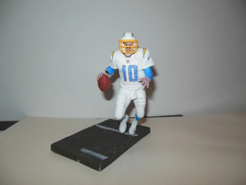 Custom McFarlane of Los Angeles Chargers QB Justin Herbert Cover