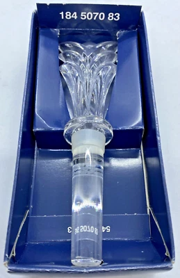 Art Deco полотенце полный свинец кристально прозрачный бутылка пробка сделано в Австрии новый в коробке - Изображение 1 из 4