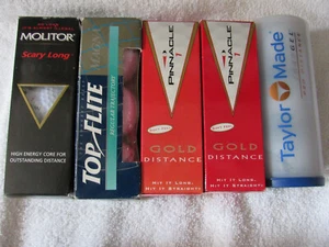 golf balls new, fifteen, various brands, 5 boxes of 3 balls, white - Picture 1 of 1